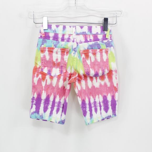 THE CHILDRENS PLACE Tie Dye Water Color Denim Girls Shorts Size 5 - Picture 5 of 9